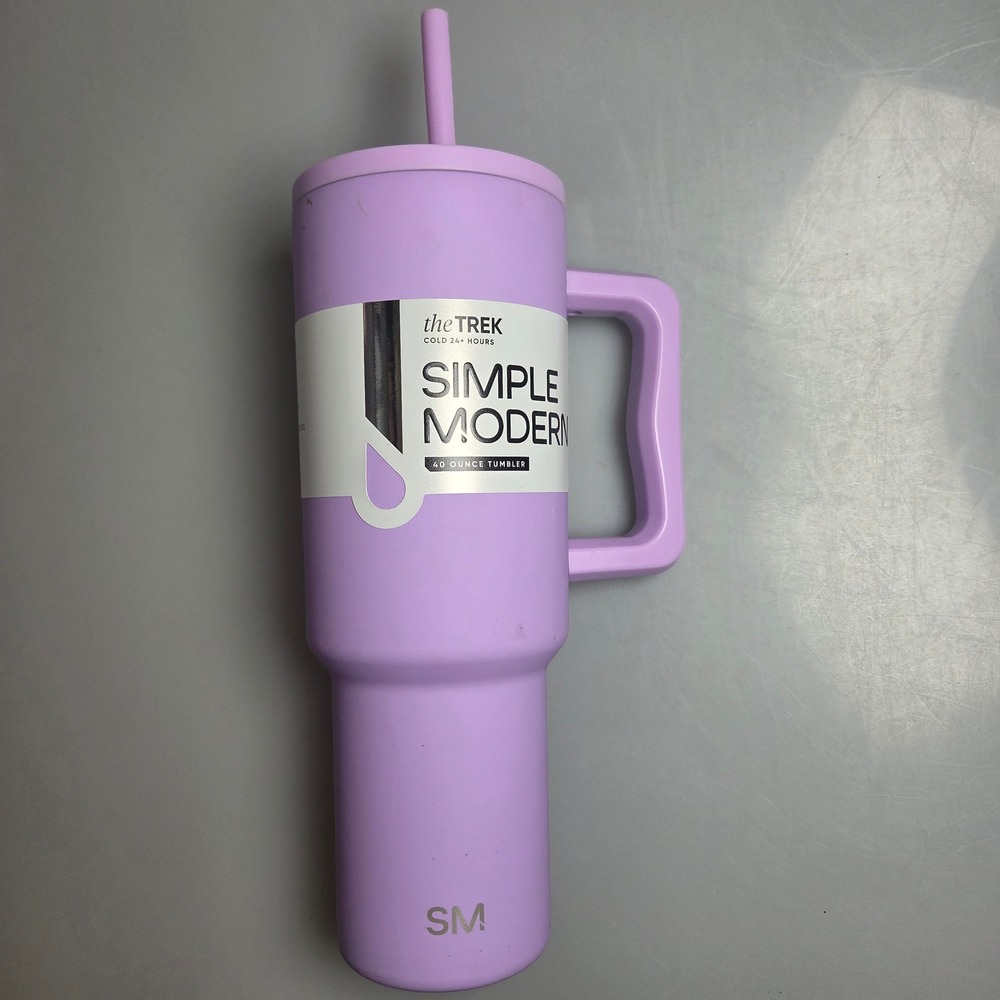 Simple Modern Trek 40oz Tumbler Lavender Purple Stainless Steel Travel Mug New